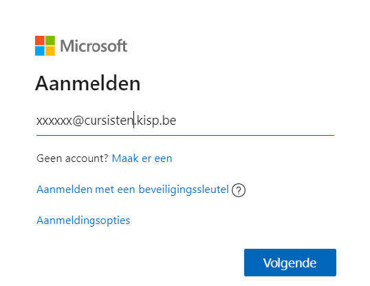 Aanmelden